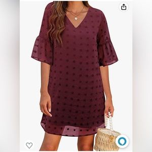 Dress! Brand: Blooming Jelly. Color: Red Wine. Size: M. Brand new, never worn!